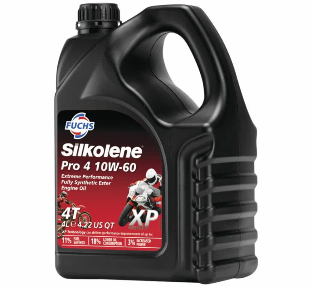 Silkolene - Silkolene - Pro 4 10W-60 XP - Motoröl 4T 100% Synthese XP Technologie - Cubi 4L von SILKOLENE