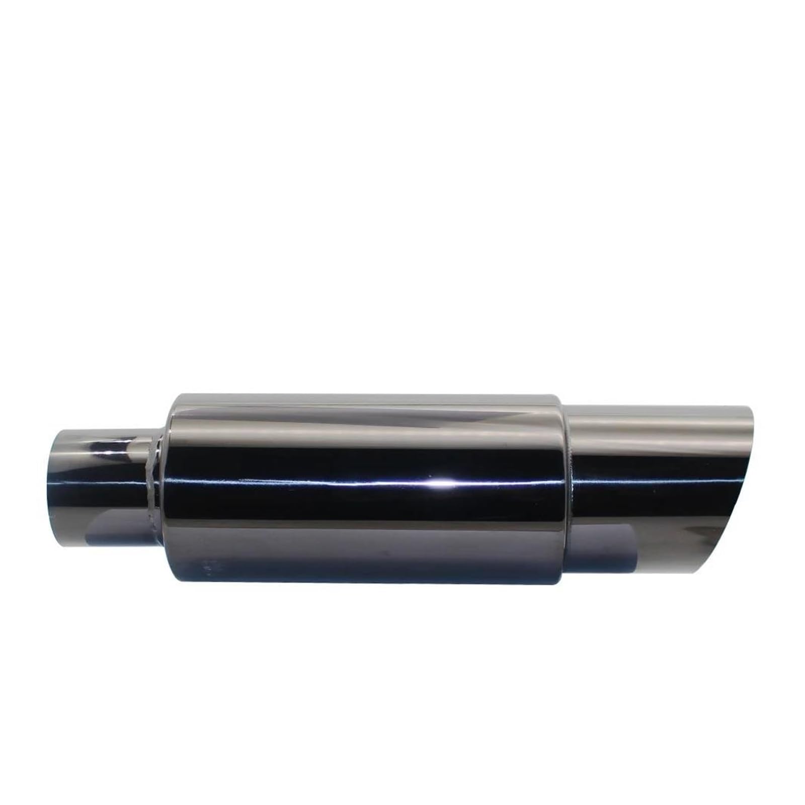 Auspuffblende Universal-Auspuffsystem-Ende, Auto-Auspuffrohr, Schalldämpfer, Endrohr, Edelstahl-Schnittstelle, 51 Mm, 57 Mm, 63 Mm Auspuff Endrohr(002 Titanium 63mm) von SIMBAE