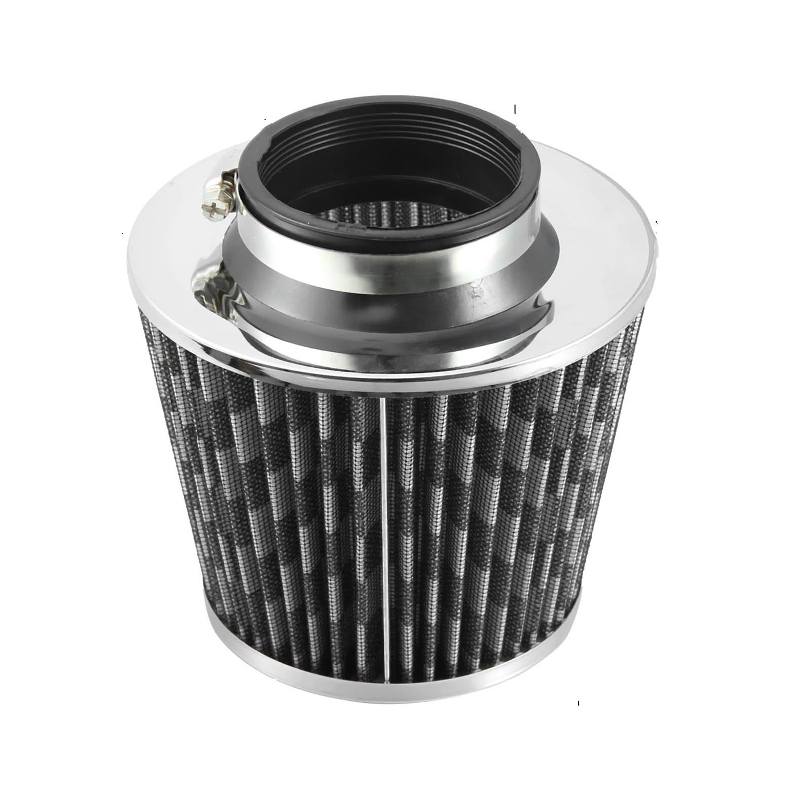 Auto Ansaugrohr 60/65/70mm Auto Zubehör Auto Motor Reduzierring Einlass Kaltlufteinlass Filter Kegel Teile Waschbar Klemme Auf Trocken Luftansaugschlauch(60mm Carbon Fiber) von SIMBAE