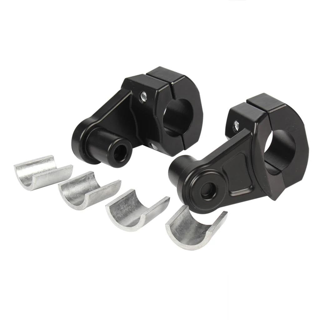 Lenkererhöhung Motorrad-Lenkerklemmen Erhöhte Lenkererhöhung Für 22 Mm 7/8"-28 Mm 1 1/8" Für Ducati Usw. Motorrad Lenker Riser(B Black 1 Set) von SIMBAE