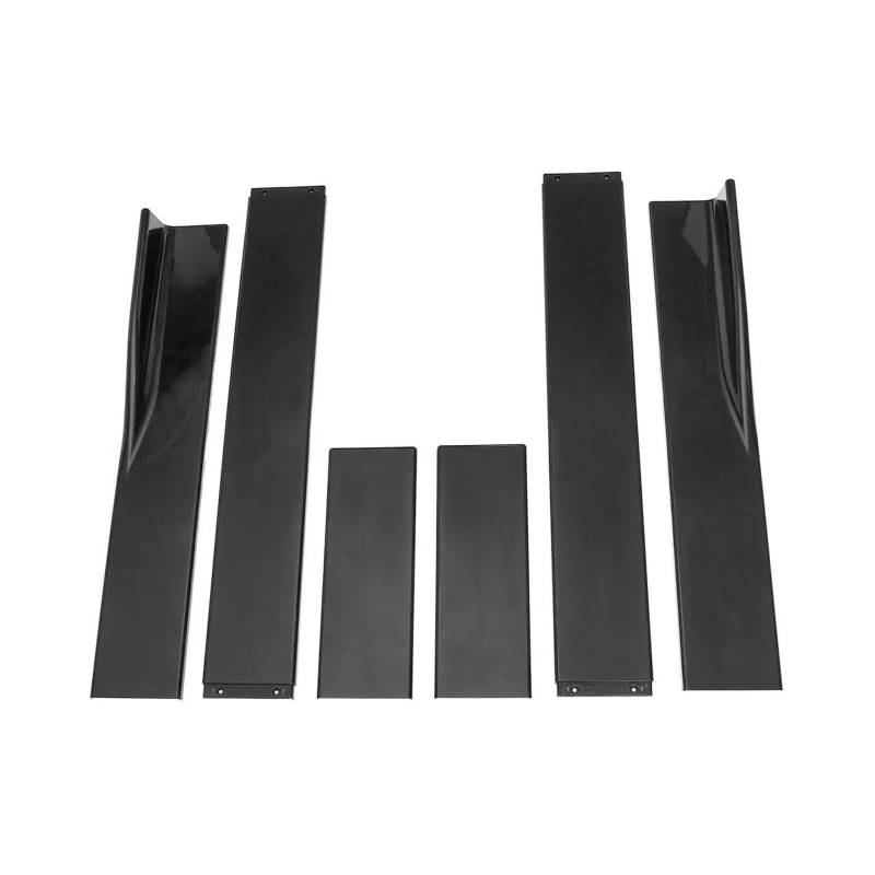 Splitter 2M Autozubehör Seitenschweller Universal Für A3 A4 A5 A6 A7 A7 A8 RS5 RS6 RS7 S3 S4 Verlängerungsset Splitter Schürze Lip Winglet Seitenschweller(Schwarz) von SIMBAE