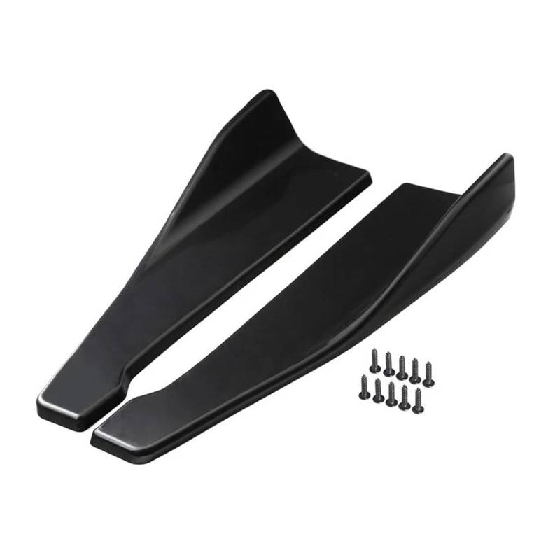 Splitter 48cm Universal Für 3er F30 Limousine Seitenschweller Verlängerungssatz Heckstoßstange Canard Splitter Abdeckung Aufkleber Autozubehör Seitenschweller(Schwarz) von SIMBAE