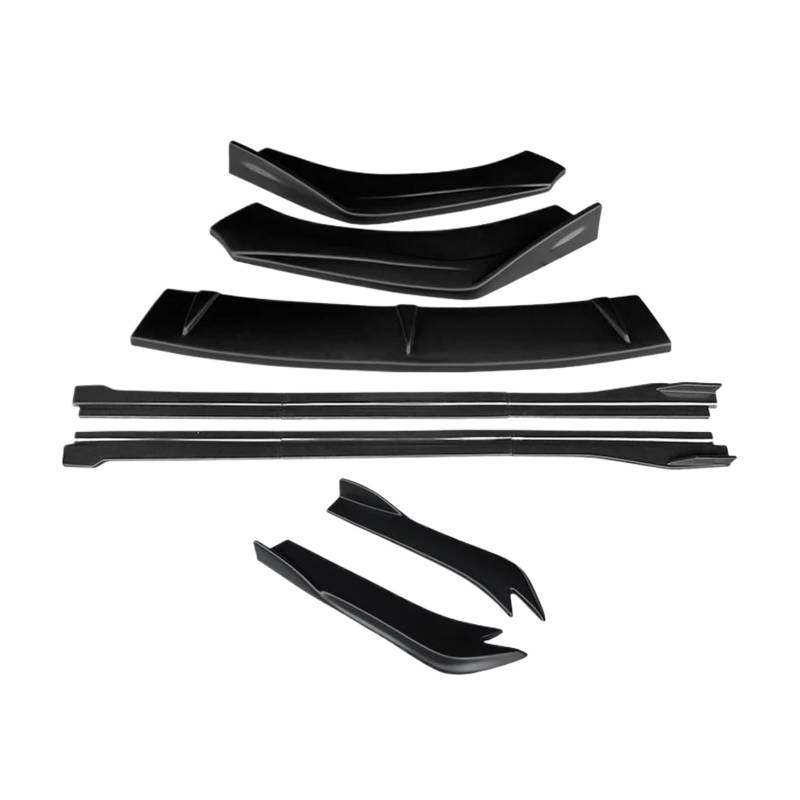 Splitter Auto Front Stoßstange Splitter Lip Body Kit Spoiler Seitenschweller Extensions Heck Wrap Winkel Für RS7 2014 2015 2016 Zubehör Seitenschweller(Matt-schwarz) von SIMBAE