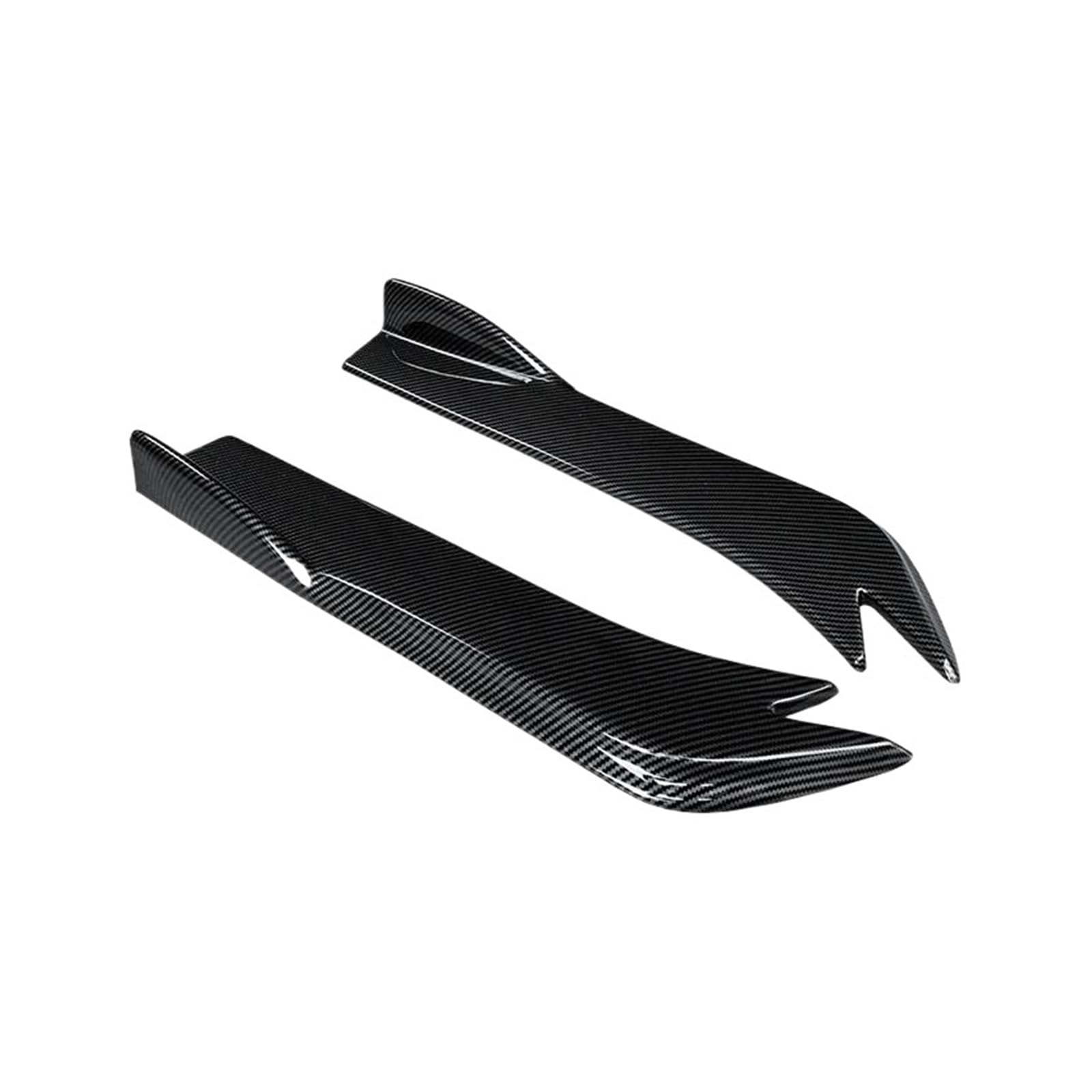 Splitter Auto Heckspoilerlippe Carbon Fiber Flügelverkleidung Schutz Anti-Crash-Diffusor Wickelwinkel Splitter Für Ford Für Mondeo 2013-2020 Seitenschweller(Kohlefaser-Optik) von SIMBAE