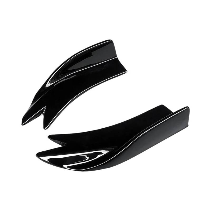 Splitter Auto Heckstoßstange Splitter Schürzen Kofferraumlippe Spoiler Canard Flügel Diffusor Wrap Winkel Schutz Für A1 2015-2019 2017 2018 Seitenschweller(Gloss Black) von SIMBAE