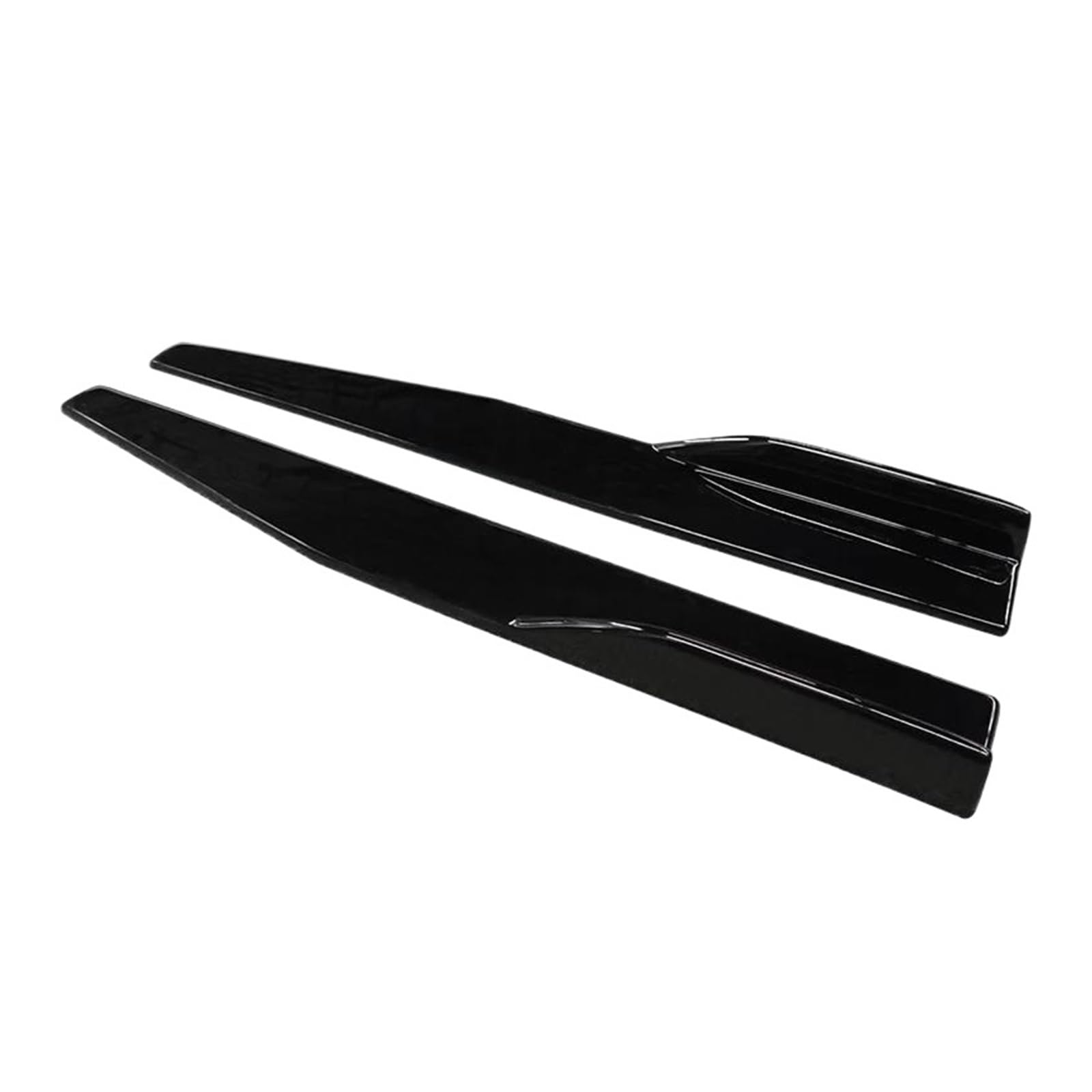 Splitter Auto-Kratzschutz Professionelles Zubehör Für X1 F48 2016–2022 1 Paar 75 cm Seitenschwellerverlängerung Rockersplitter Seitenschweller(Gloss Black) von SIMBAE