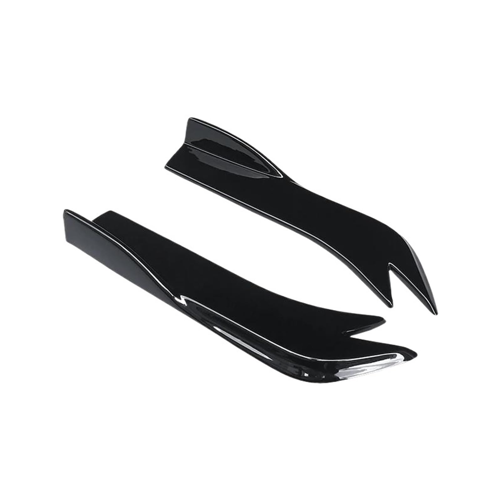 Splitter Autoheck-Wrap-Winkelsplitter Kofferraumlippenspoiler Canard-Flügel-Diffusor ABS Für Benz Für GLC43 Für GLC260 Für GLC300 X253 2015-2023 Seitenschweller(Gloss Black) von SIMBAE