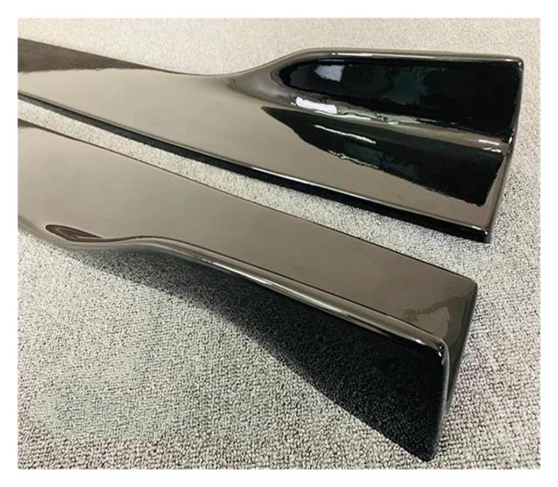 Splitter Für A7 S7 RS7 2011 12 2013 14 2015 2016 2017 2018 Karosserie Seitenschweller Kit Lip Spoiler Splitter Real Carbon Fiber Seitenschweller(ABS Gloss Black) von SIMBAE