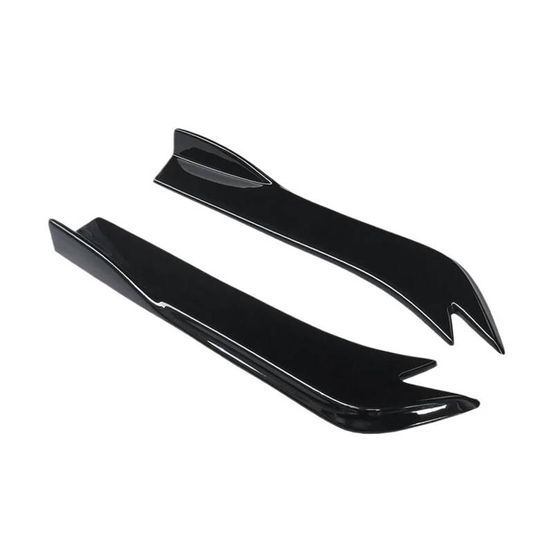 Splitter Für Benz Für C-Klasse W204 C63 2007-2014 Auto Heckstoßstange Splitter Schürzen Kofferraumlippe Spoiler Canard Flügel Diffusor Wickelwinkel Seitenschweller(Gloss Black) von SIMBAE