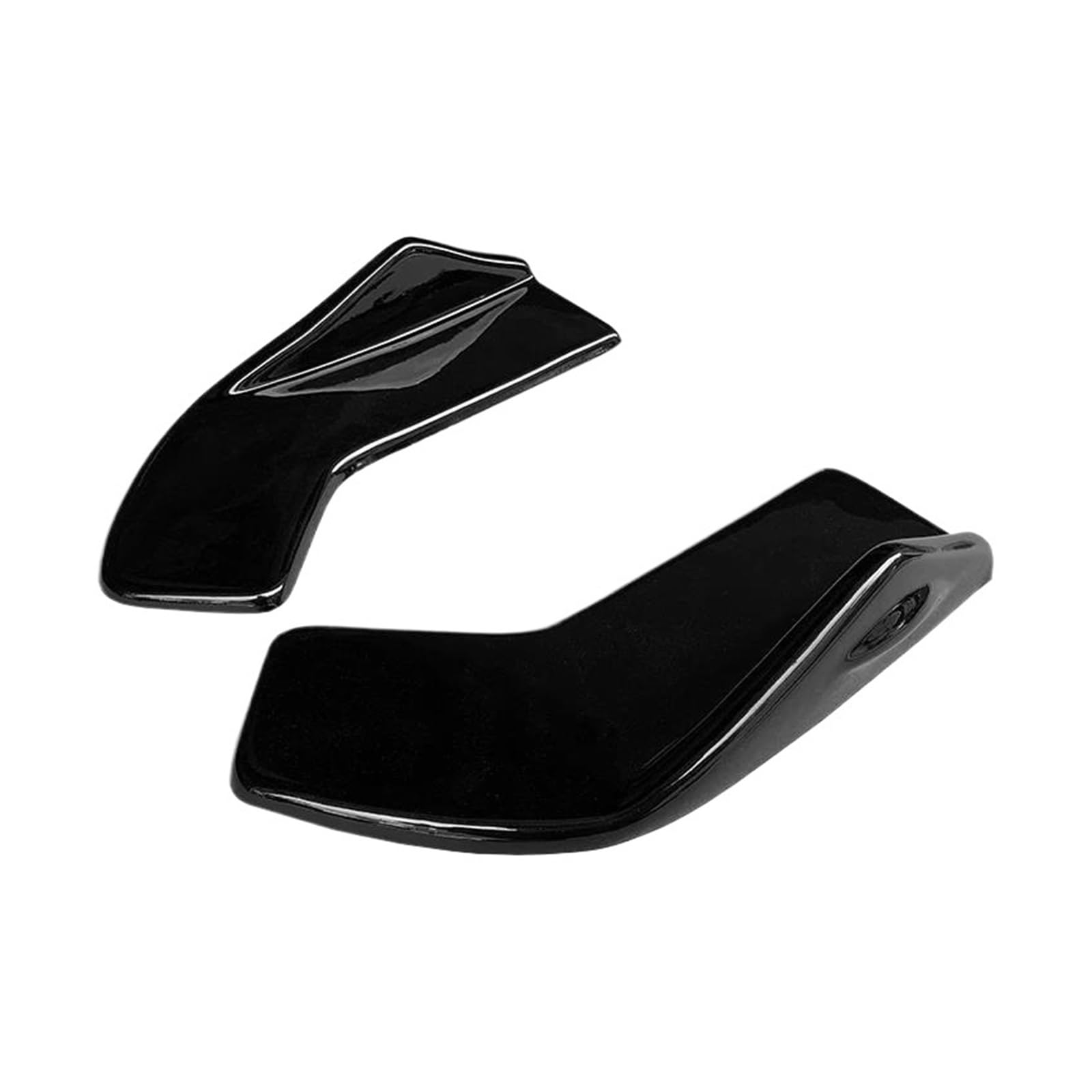 Splitter Für TT Für TTS Für TTRS 2011-2019 Auto Heckwickelwinkel Splitter Diffusor Body Kit Splitter Kratzschutz ABS Carbonfaser-Look Seitenschweller(Gloss Black) von SIMBAE