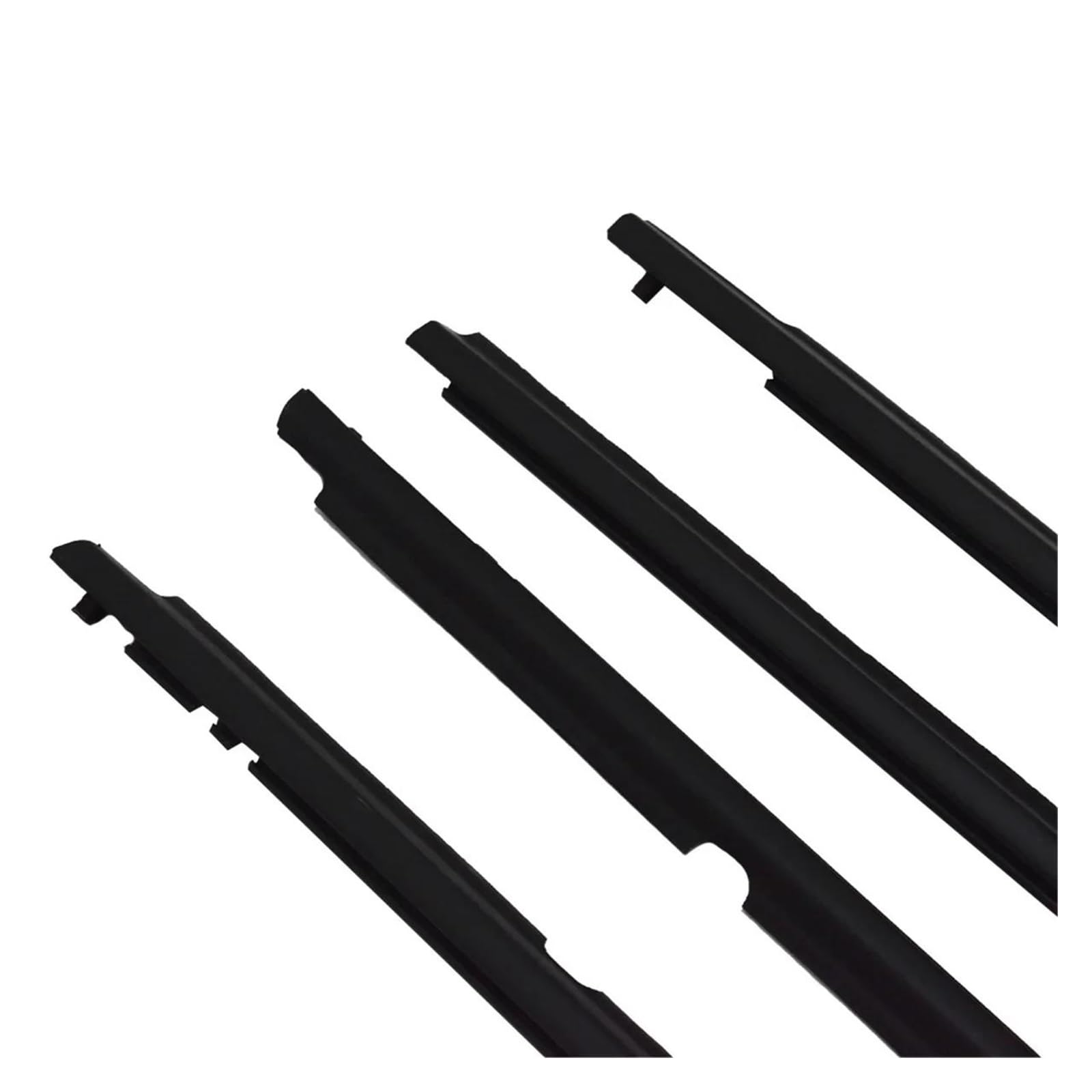 Window Weatherstrip 4 Stück Für Toyota Für Corolla 2007–2013 2014 Schwarze Oder Verchromte Fenstergummidichtung wasserdichte Druckdichtungsleiste Zierleiste Autotür Dichtungsstreifen(Schwarz) von SIMBAE