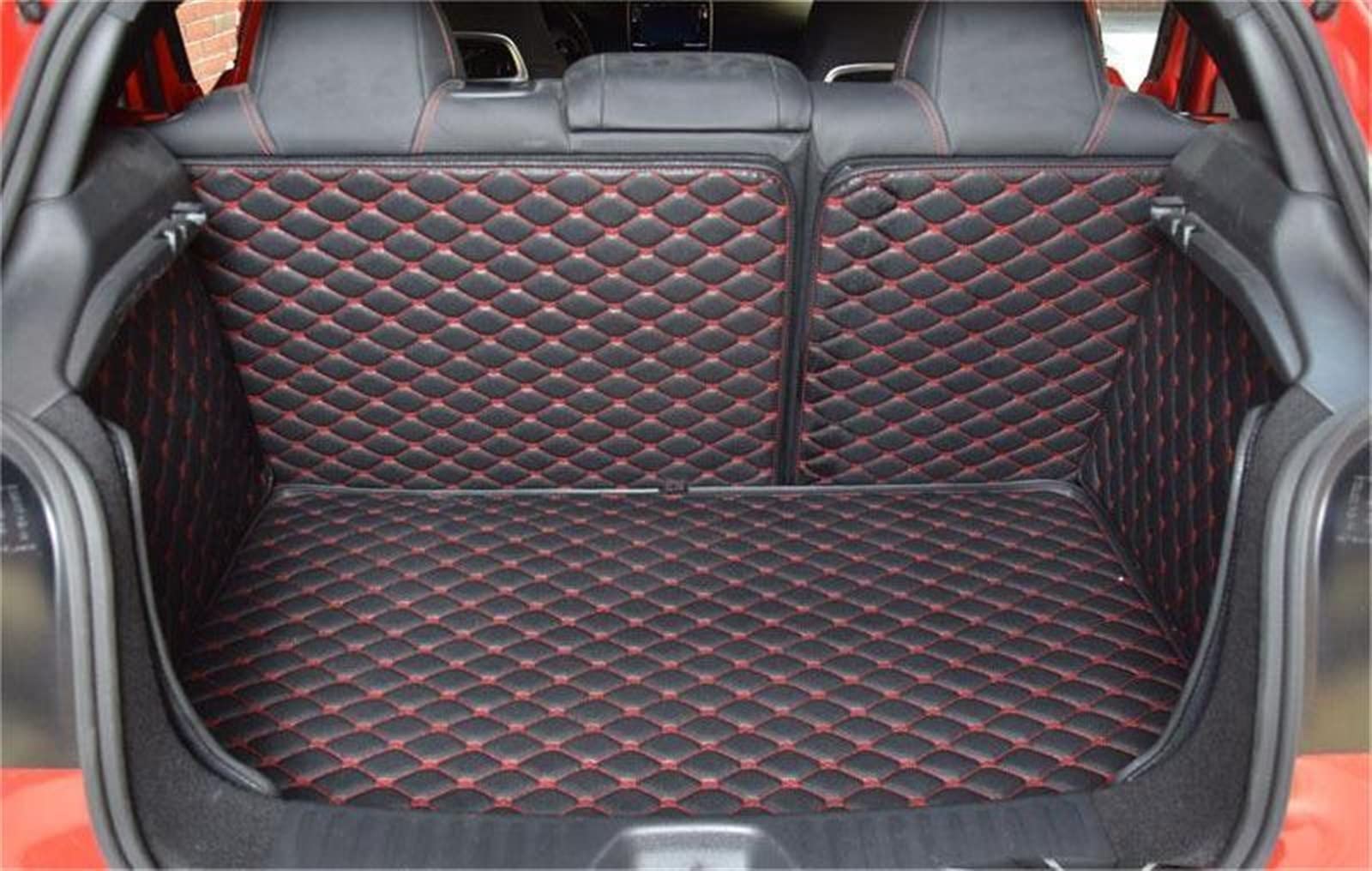 Kofferraummatten Für Mercedes Für Benz Für A180 A200 A260 W176 2013 2014 2015 2016 2017 3D Kofferraum Teppich Leder Cargo Liner Teppichabdeckung Antirutsch mit hohem Rand (Color : 2) von SIMICASE