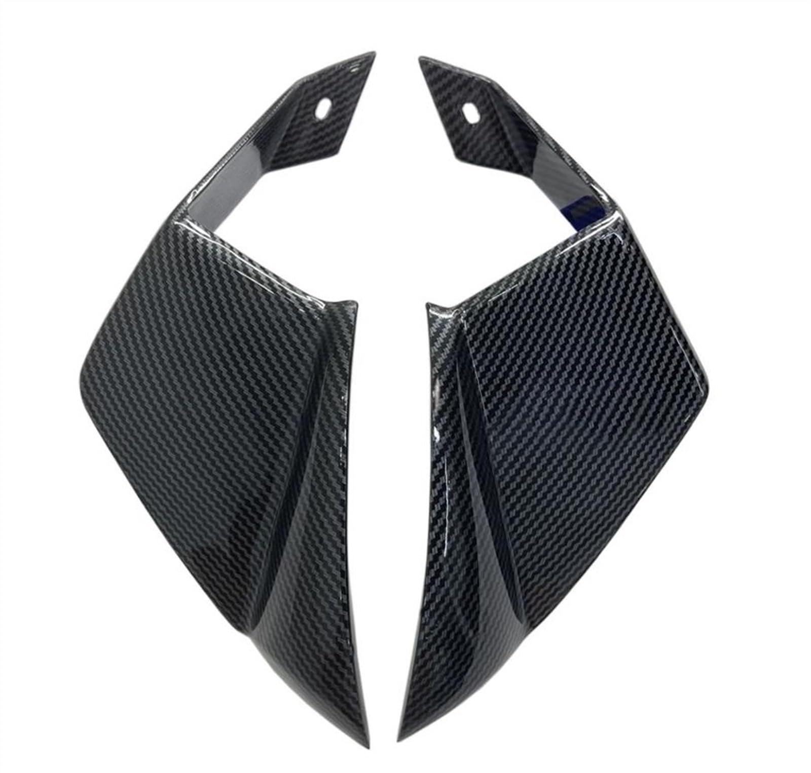 Motorrad Winglet Motorrad-Starrflügel Für Kawasaki Für ZX-10R ZX10R 2016 2017 2018 2019 2020, Aerodynamischer Verkleidungsspoiler Bugspoiler(Carbon paint) von SIMICASE