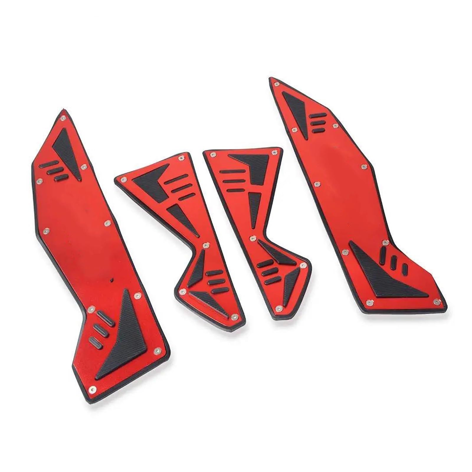 Motorradpedal Für NMAX 155 Für N-MAX 155 Für NMAX155 2015-2020 Motorrad Fuß Fußrasten Pegs Platte Pads Set Trittbrett Schritte Fußrasten Pedale(Rot) von SIMICASE