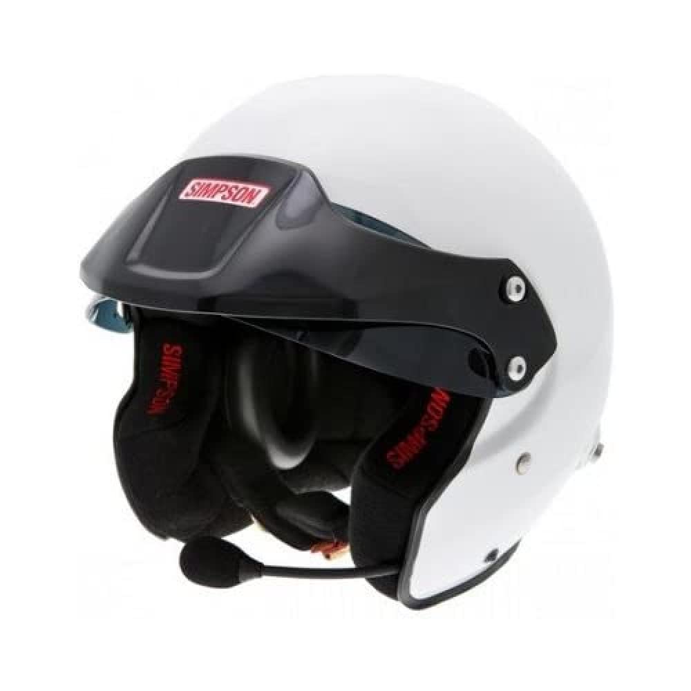 Simpson AA0130EG2M54 Helm Rally 8859 Fia, Black Peak, XS von SIMPSON