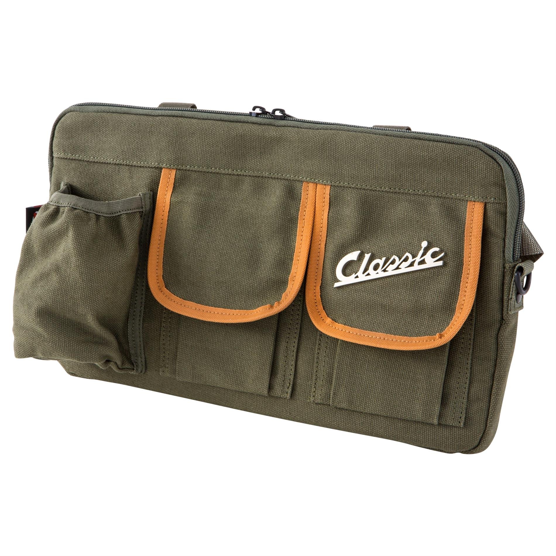 Tasche SIP Classic, für Gepäckfach/Handschuhfach, für Vespa 360x210x30 mm, Canvas, Olive von SIP Style