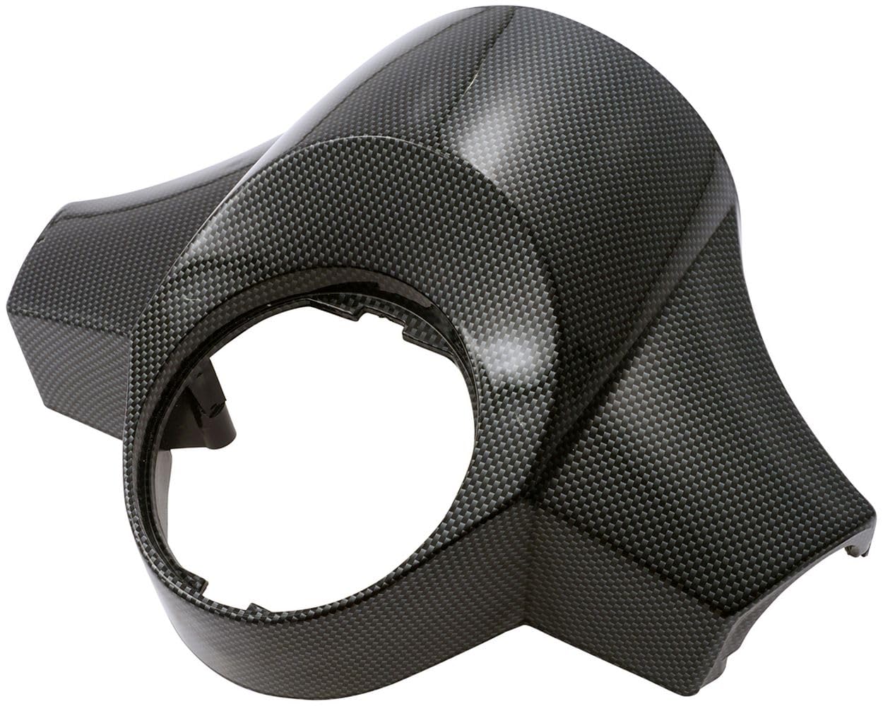 Lenkkopfabdeckung SIP carbon-look, ohne Spiegellöcher kompatibel für VESPA PX125 CAT 125 ZAPM50100 2T AC 07- von SIP