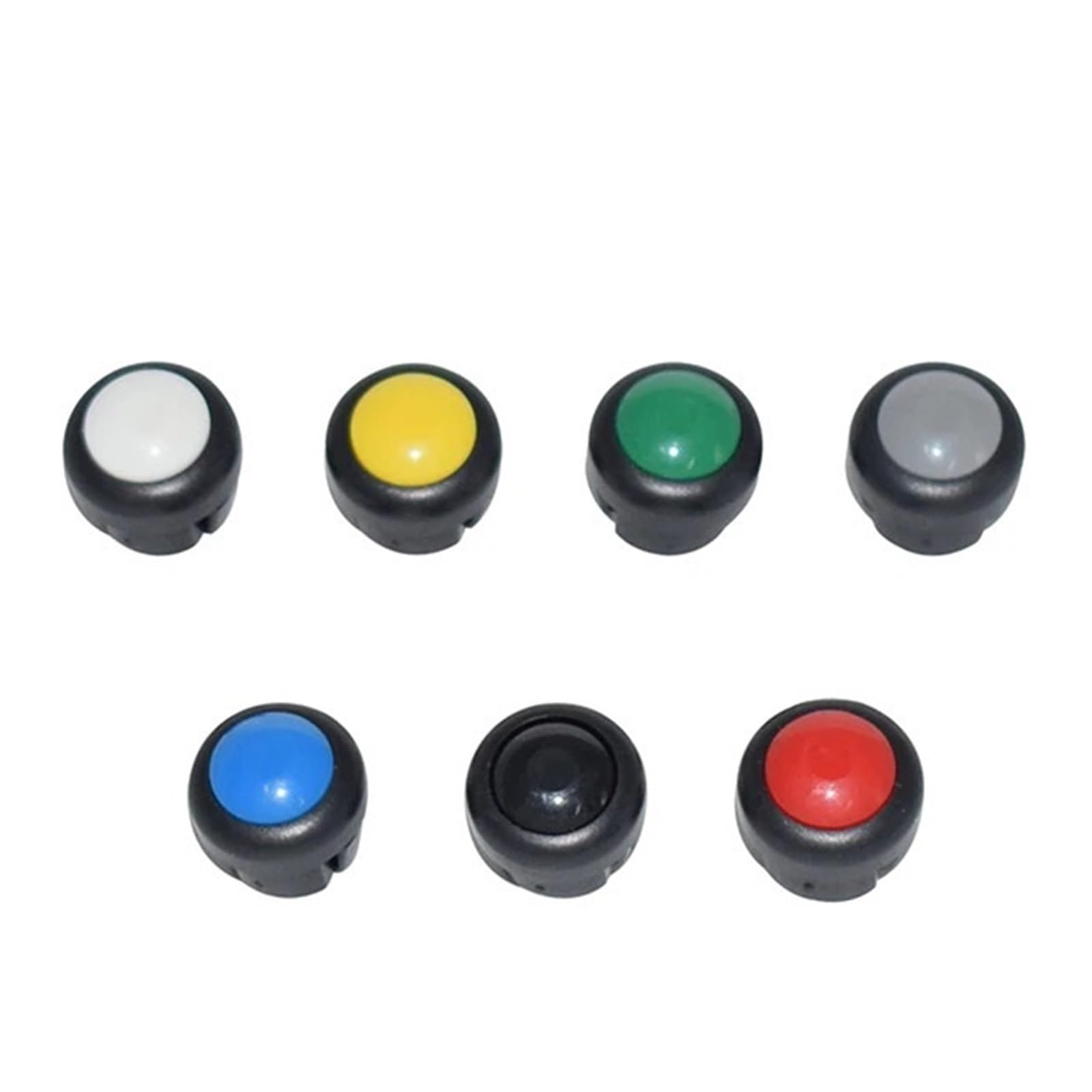 7/8 "22mm Motorrad Lenker Control Schalter Taste Aluminium Legierung Für Scheinwerfer Blinker Nebel Licht Horn AUF Off Starten Töten Motorrad-Steuerschalter(7 Latching Buttons) von SISAWUEU