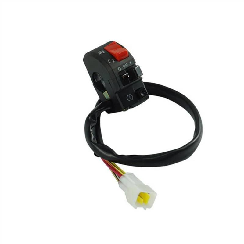 7/8 "22mm Motorrad Motor Schalter Motorrad Hupe Taste Blinker Elektrische Nebel Lampe Licht Starten Lenker Controller Schalter Motorrad-Steuerschalter(Right) von SISAWUEU