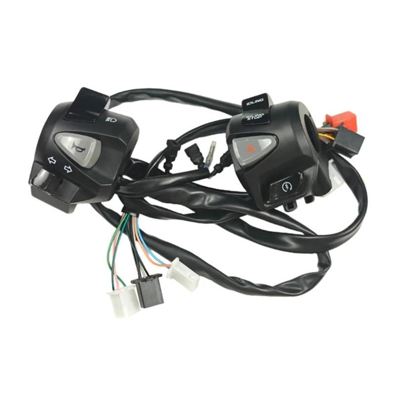 Für PCX Teil 22mm Motorrad Lenker Control Schalter Hupe Taste Starter Blinker Nebel Licht Schalter Ersatz Zubehör Motorrad-Steuerschalter von SISAWUEU