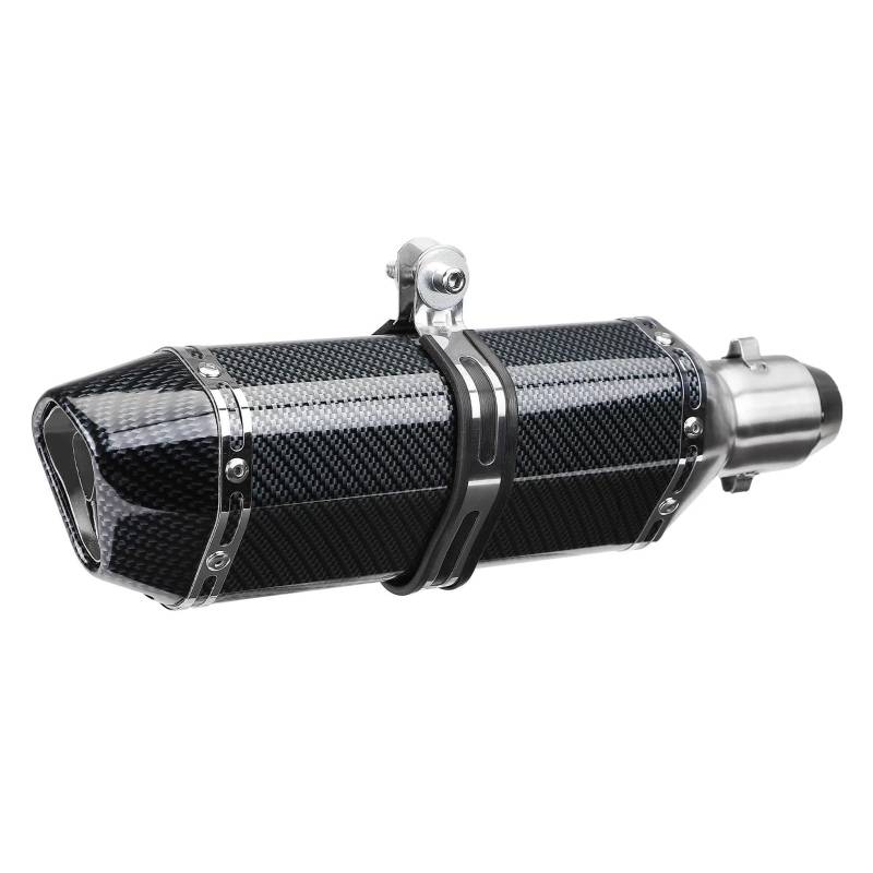 Motorrad Auspuff Für Moto Tube Universal 38–51 mm Kaliber Motorrad-Auspuffrohr mit Schalldämpfer 300 mm DB Killer-Auspuffanlagen von SISAWUEU