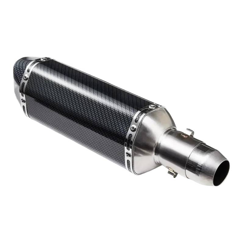 Motorrad Auspuff Für Moto Tube Universal 38–51 mm Kaliber Motorrad-Auspuffrohr mit Schalldämpfer 300 mm DB Killer-Auspuffanlagen von SISAWUEU