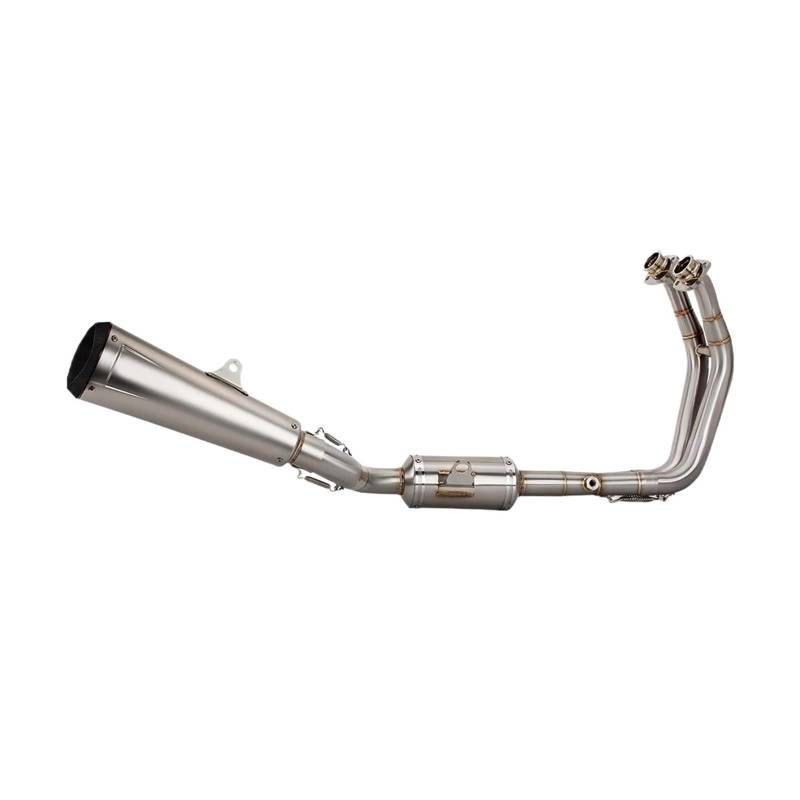 Motorrad Auspuff Für Suzuki GSX8R GSX-8S GSX 8R 22-24 Motorradauspuff Escape Full System Modify Front Link Pipe Connect Schalldämpfer Slip On Racing(Type-A) von SISAWUEU