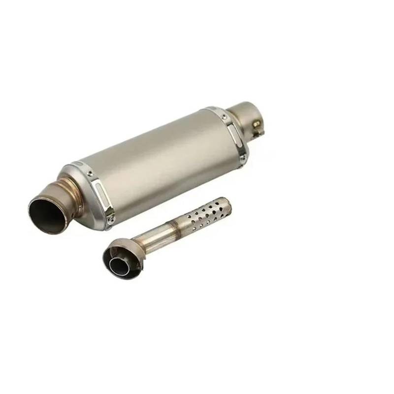 Motorrad Auspuff Für Yamaha Für Auspuffrohr-Modifikationsteile Universal-Motorrad-Auspuffrohr-Schalldämpfer Modifiziertes Auspuffrohr Geeignet(Medium370mm Titanium) von SISAWUEU