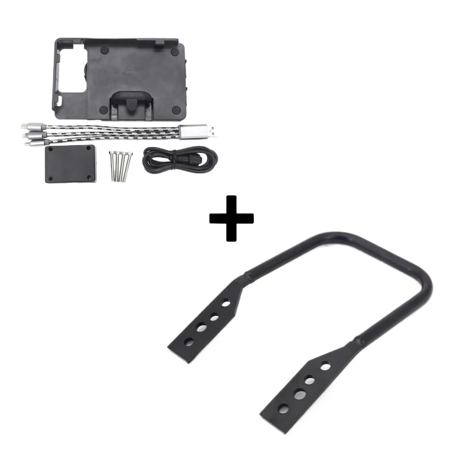 Motorrad Handyhalterung Für F 850GS F850GS Abenteuer ADV GF750 GS F750GS 2018-GPS Smart Navigation Mount Montage Halterung Adapter Halter(Bracket Set) von SISAWUEU