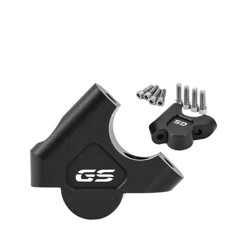 Motorrad Lenkererhöhung Für R 1200 GS LC R1200GS Abenteuer ADV R1250GS S1000XR Motorrad Lenker Riser 32MM Drag Griff Bar Clamp verlängern Adapter(Black-GS) von SISAWUEU