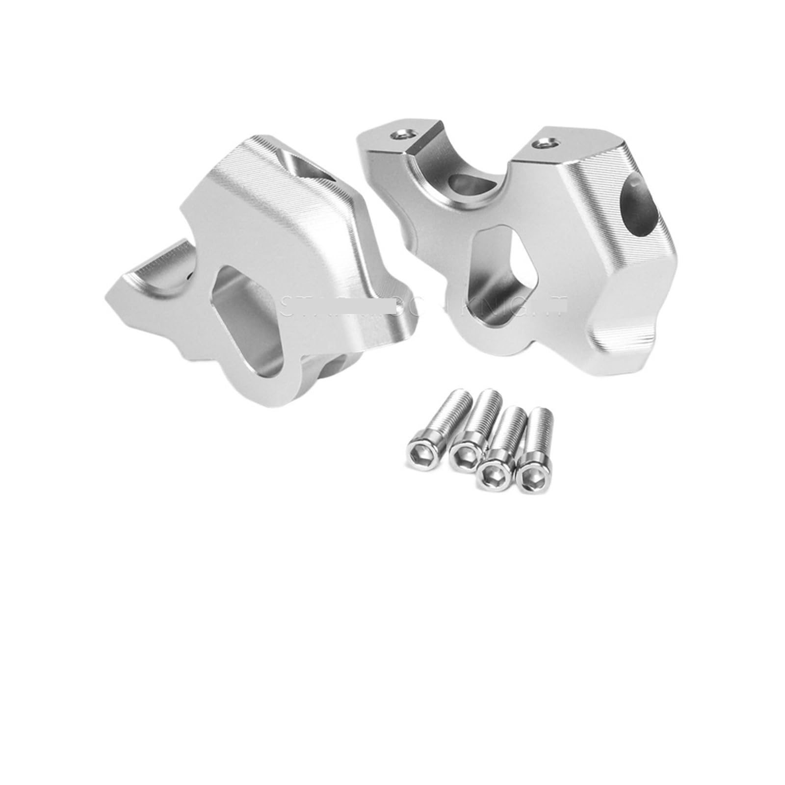 Motorrad Lenkererhöhung Für R1300GS R 1300 GS 2024- Motorrad Lenker Riser Drag Griff Bar Clamp Verlängern Adapter Heben Lenker Klemme Lenker Riser(Silver) von SISAWUEU