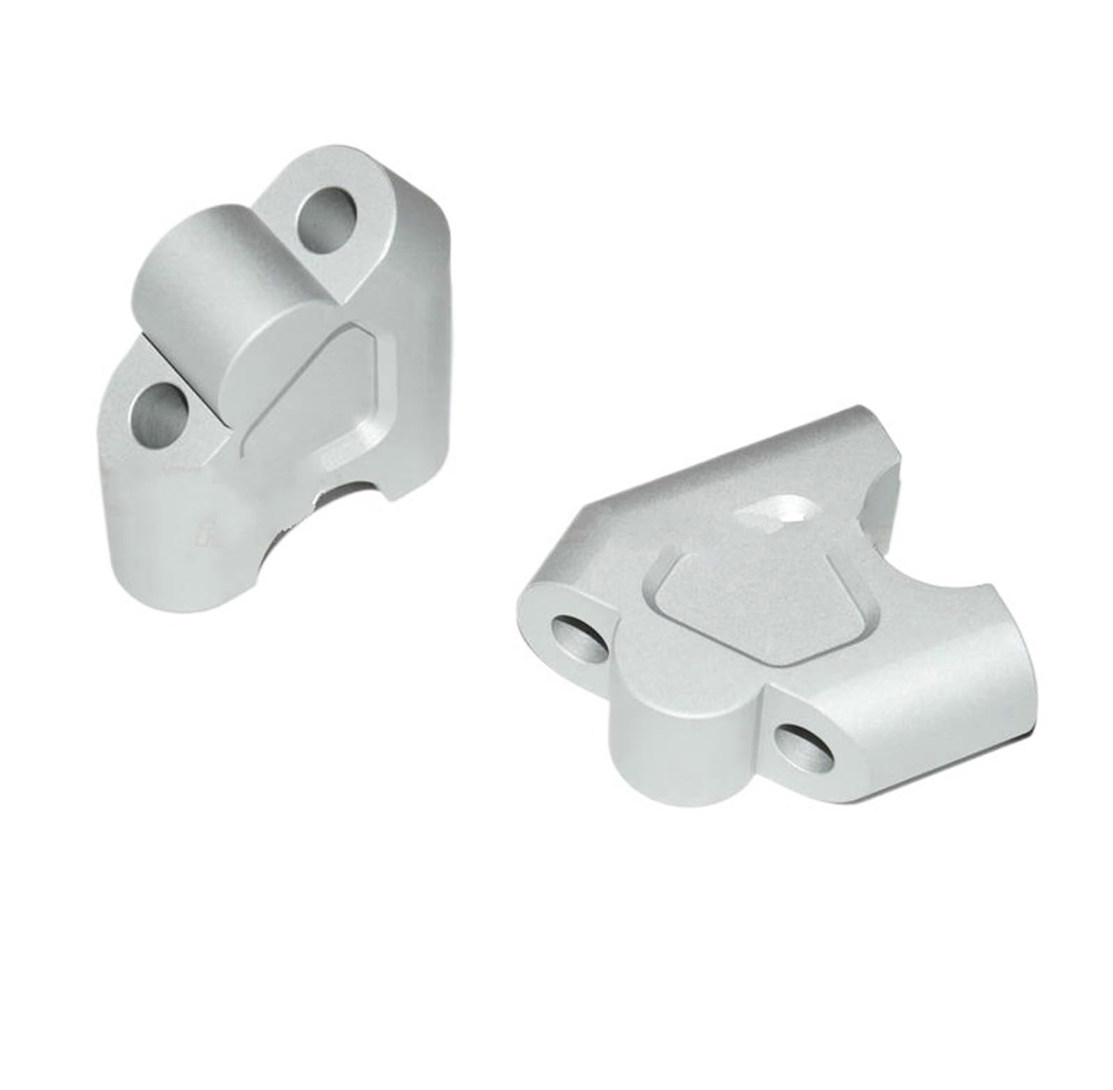 Motorrad Lenkererhöhungs Für Suzuki DL650 Geändert CNC Lenker Riser 30mm Aluminium Legierung Höhe Up Adapter Verschoben Zurück 25mm Riser Motorrad Teile(Silver) von SISAWUEU