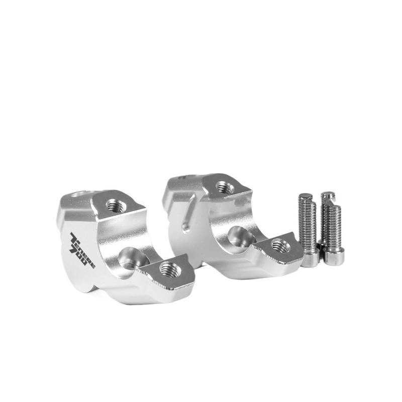 Motorrad Lenkererhöhung Für Yamaha Tenere 700 TENERE700 XTZ XT700Z Welt Raid Rally Motorrad Lenker Riser Drag Griff Bar Clamp Verlängern Adapter(Silver-Logo) von SISAWUEU