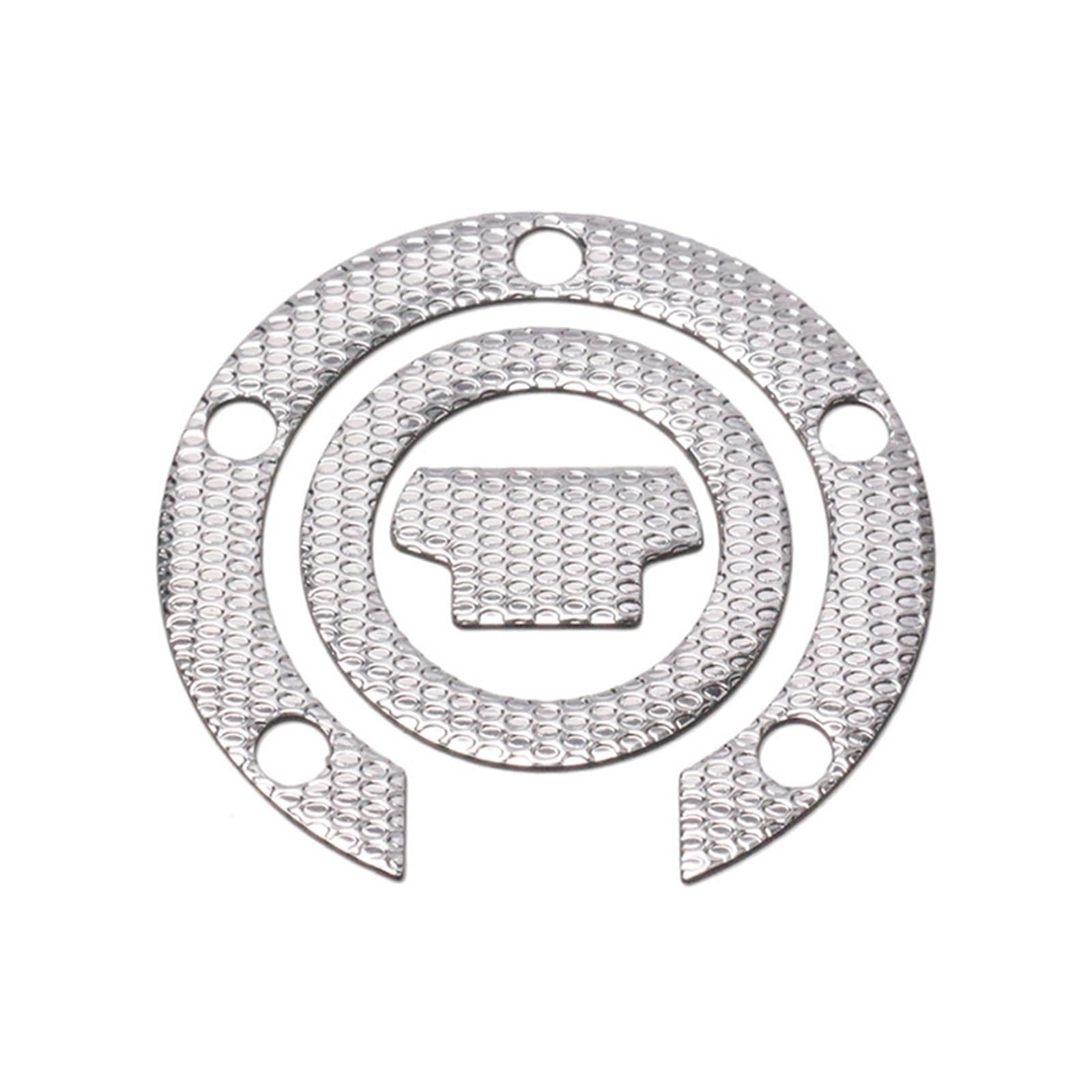 Motorrad Tankpad 1Pcs Motorrad Tank Pad Schutz Aufkleber Für R1/R6 FZ1 FZ6 FZ6N/8N/09 FZ1000 BT1100 FJR1300 MT07/09 TDM900(Silver) von SISAWUEU