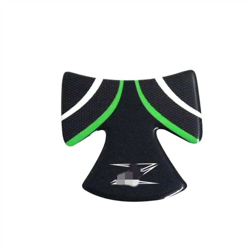 Motorrad Tankpad 3D Gel Motorrad Tank Pad Tankdeckel Aufkleber Kraftstoff Tank Dekorative Aufkleber Für Kawasaki Z900 Z 900(Green-A) von SISAWUEU