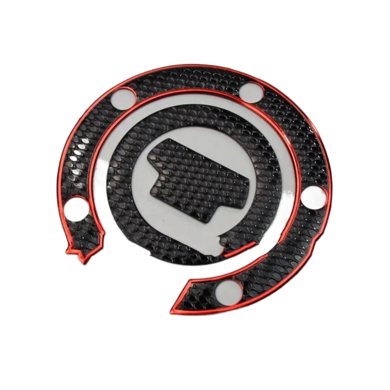 Motorrad Tankpad Motorrad Gas Heizöl Kappe Tank Pad Schutz Aufkleber Aufkleber Für YZF-R1/R6 FZ1 FZ6 FZ6N/8N/09 XJ6 FJR1300 MT07/09/10(Red) von SISAWUEU