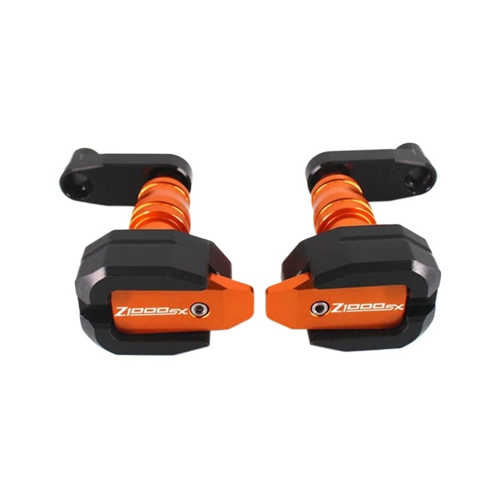 Sturzpads Rahmenschutz Fallschutz Für Z1000SX Ninja 1000 Ninja 1000 2017-2019 Motorrad Absturzsicherung Rahmen Slider Verkleidung Schutz Crash Pad Schutz(Orange) von SISAWUEU