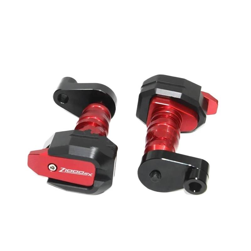 Sturzpads Rahmenschutz Fallschutz Für Z1000SX Z 1000 SX Z 1000SX Z1000 SX Anti-Herbst Rahmen Slider Verkleidung Anti-kollision Mit Logo Z1000SXGeeignet, Motorrad Zubehör(Red) von SISAWUEU