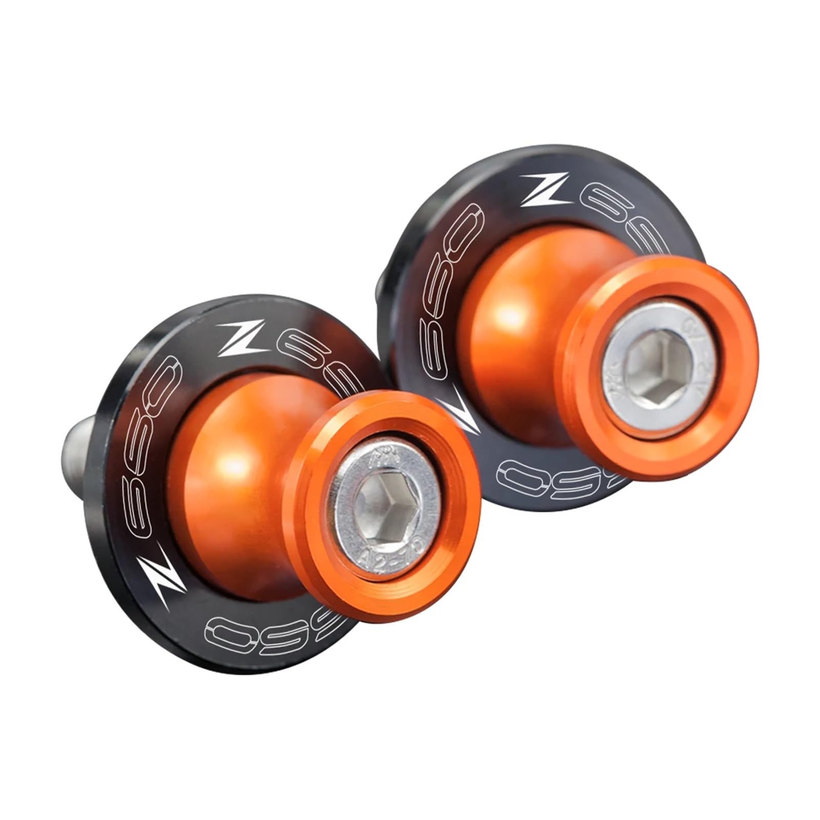 Sturzpads Rahmenschutz Fallschutz Für Z650RS Z650 RS Z 650 RS Z 650R Z650 2021 2022 Motorrad Zubehör Schwinge Spulen Slider Stehen Schrauben 8MM(Orange) von SISAWUEU