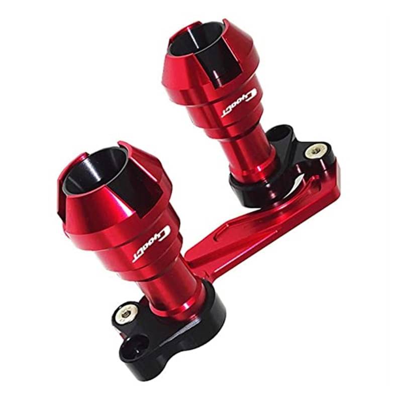 Sturzpads Rahmenschutz Fallschutz Motorrad Anti-kollision Slider Schutz Schalldämpfer Rohr Rahmen Slider Absturz Schutz Zubehör Für C400X C400gt C400 GT X(Red) von SISAWUEU