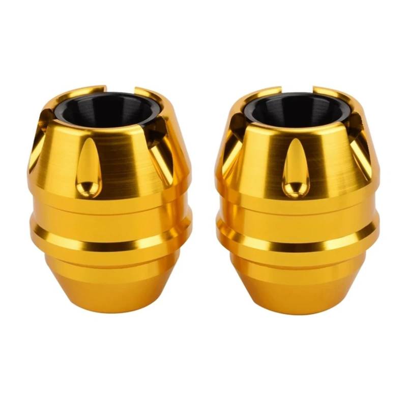 Sturzpads Rahmenschutz Fallschutz Motorrad-Vorderrad-Fallschutz-Crash-Slider Für MSX125 GROM125 MSX 125 SF Anti-Drop-Ball-Modifikationszubehör(Gold) von SISAWUEU