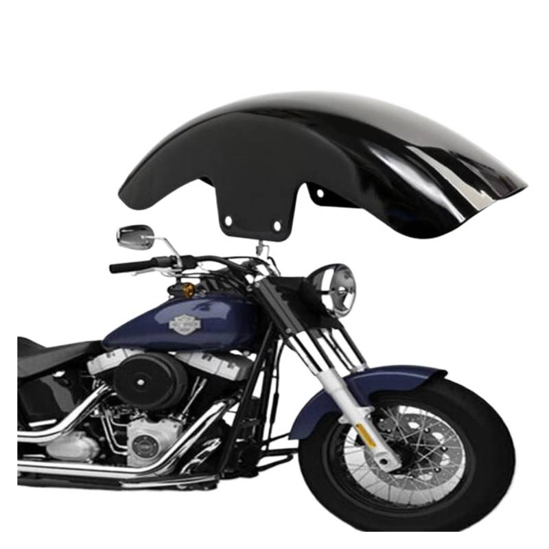 motorradkotflügel Für Für Softail Für Slim Für FLS Bobber Für Custom 2012-2017 Motorrad Glanz Schwarz Kotflügel Vorne Kotflügel von SISAWUEU