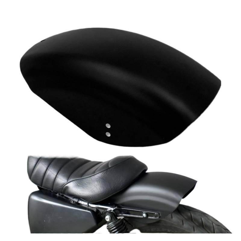 motorradkotflügel Für Für Sportster Bobber Für XL1200 883 72 48 Motorrad Schwarz/Chrom Kurze Flache Hinten Fender Schlamm Schutz Kotflügel Abdeckung (Matte Black Fender) von SISAWUEU