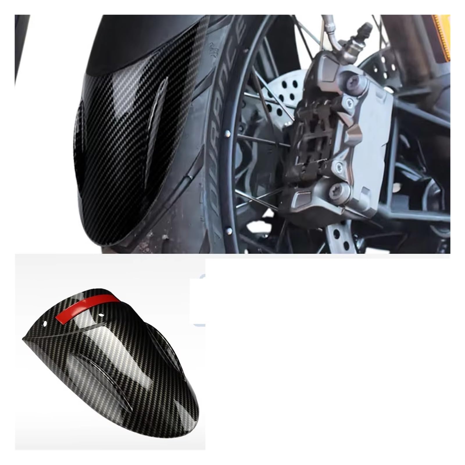 motorradkotflügel Für GS1300 R1300GS R 1300 Für GS 2023 2024 Für Carbon Look Motorrad Kotflügel Extender Kotflügel Vorne Splash Verlängerung von SISAWUEU