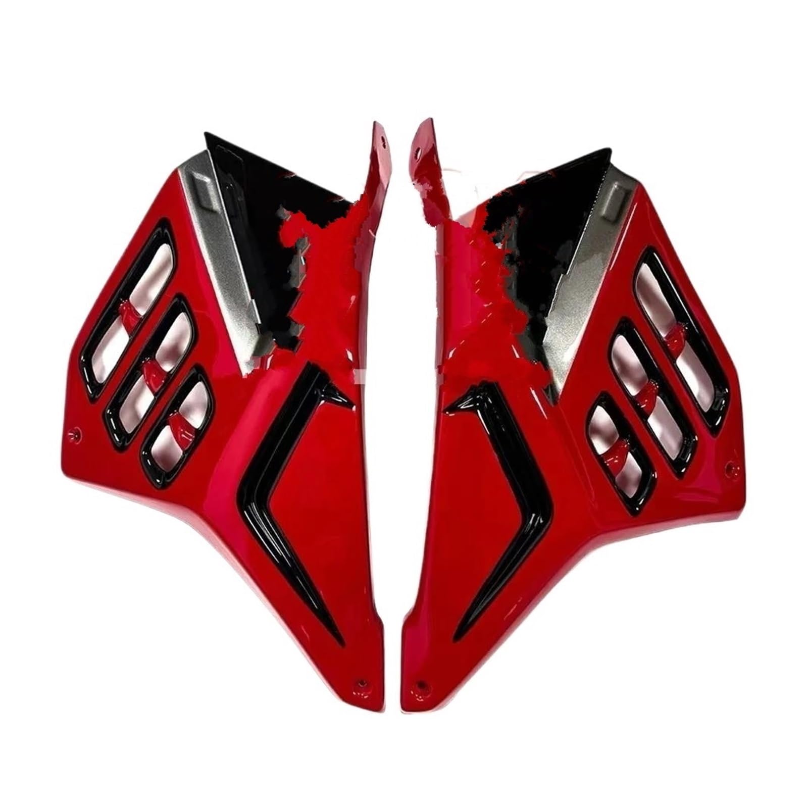 motorradspoiler Für CBR 650R 2019-2023 Sitz Seite Verkleidung Körper Füllung Injection Rahmen Spoiler Seite Gugel Abdeckung Panel(Bright red Black) von SISAWUEU