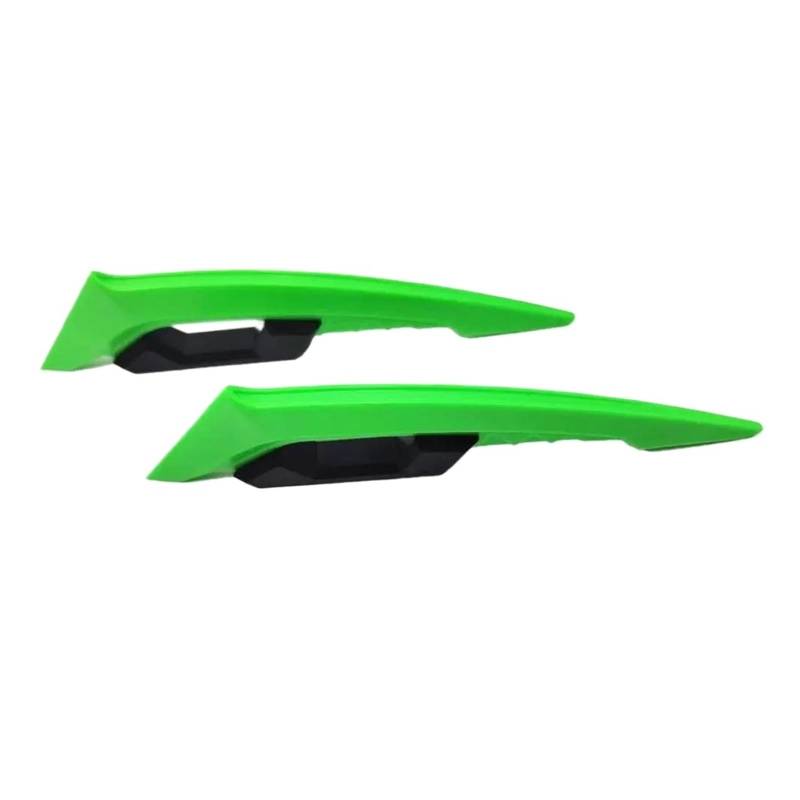 motorradspoiler Für Suzuki 2 Stück Motorrad Winglet Aerodynamischer Spoiler Dynamischer Flügel Dekoration Aufkleber Für Motorrad Roller Dekoration Aufkleber(Green) von SISAWUEU