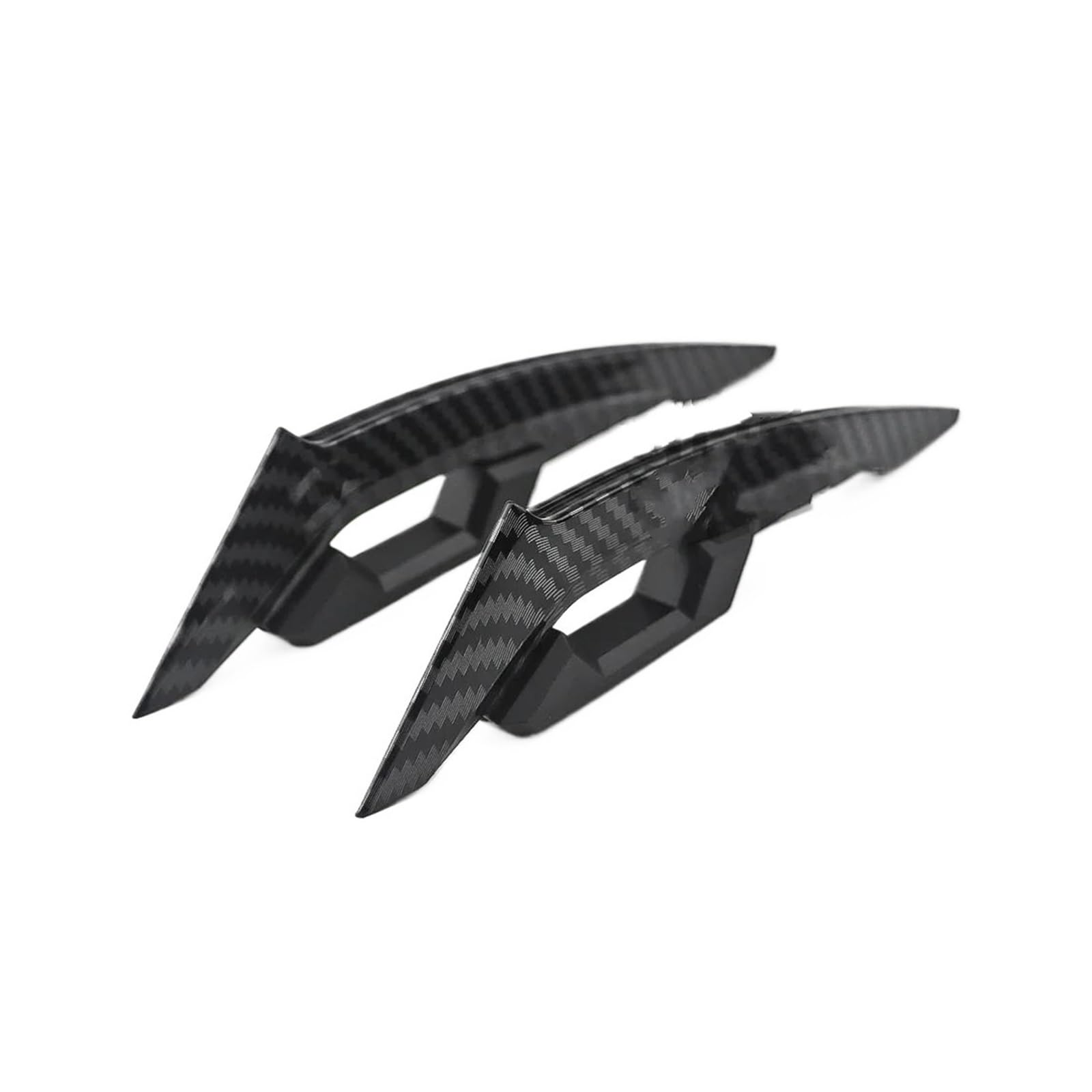 motorradspoiler Für Suzuki Für Ducati Motorrad Vorderseite Spoiler Motorrad Vorderseite Spoiler Aerodynamische Flügel Set(Carbon Fiber Color) von SISAWUEU