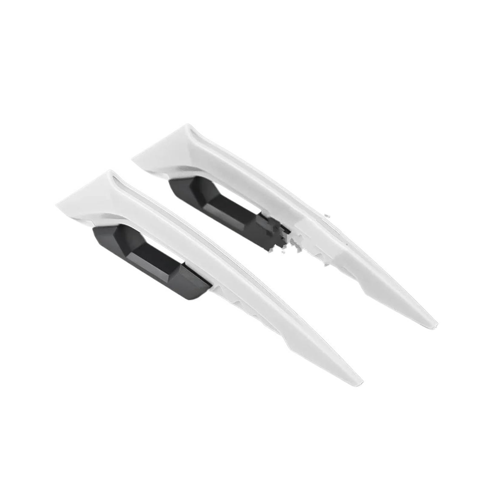 motorradspoiler Für Suzuki Für Ducati Motorrad Vorderseite Spoiler Motorrad Vorderseite Spoiler Aerodynamische Flügel Set(White) von SISAWUEU