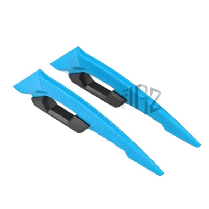 motorradspoiler Für Suzuki Für Yamaha Motorrad Vorderseite Spoiler Motorrad Vorderseite Spoiler Aerodynamische Flügel Set Zubehör Moto(Light Blue) von SISAWUEU