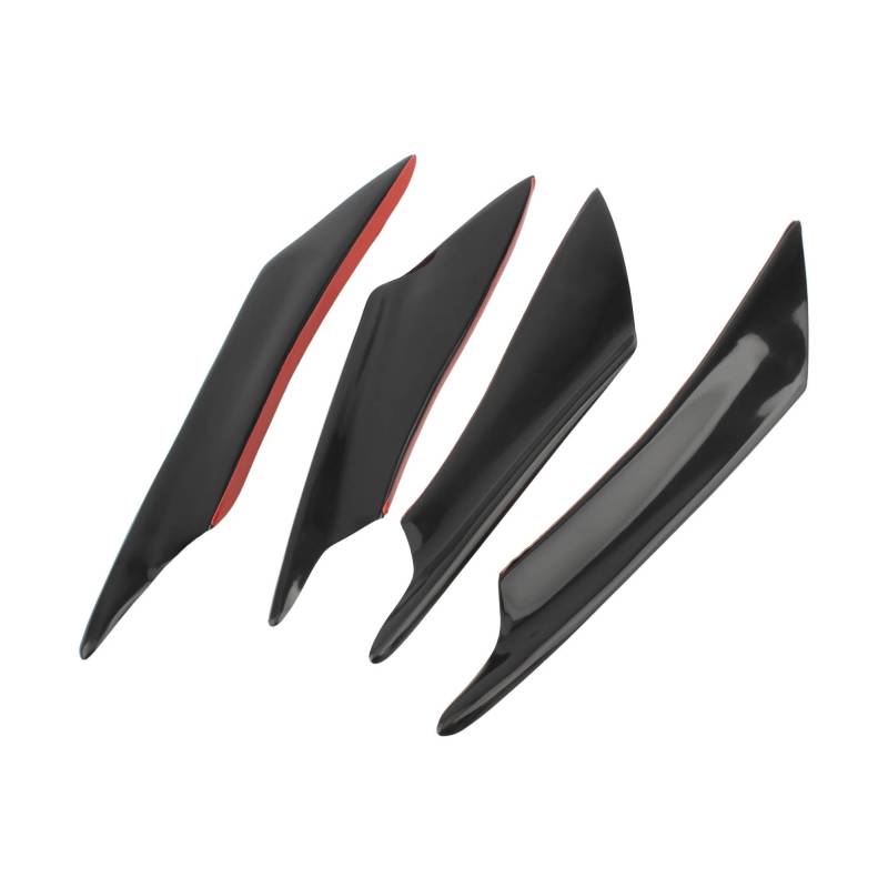 motorradspoiler Für Suzuki Motorrad Feste Flügelabdeckungen Zierleisten Kohlefaser Auto Universal Splitter Diffusor Spoiler Luftmesser Cool Racing(Plastic) von SISAWUEU